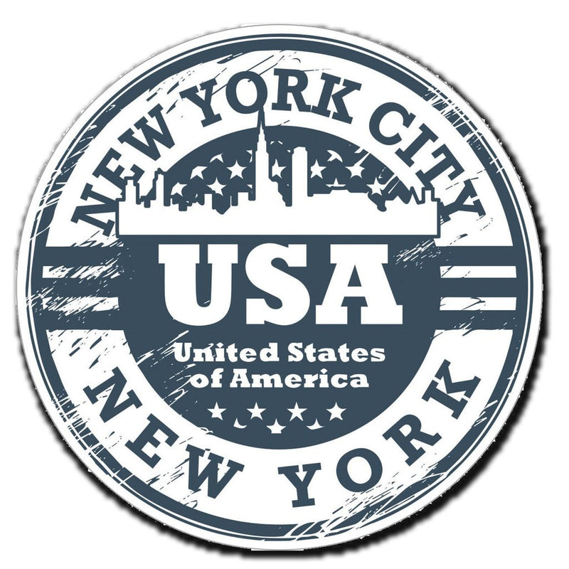 2 x New York USA Car Vinyl Sticker