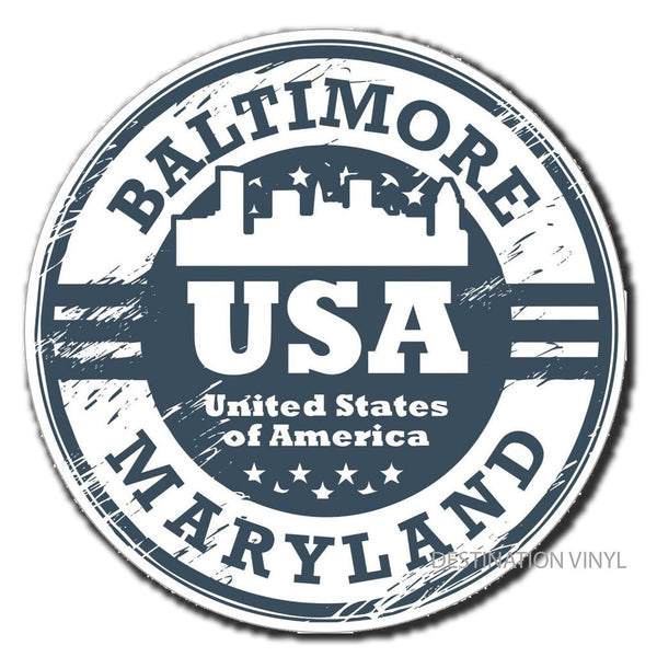 2 x Baltimore Maryland USA Car Vinyl Sticker #4047