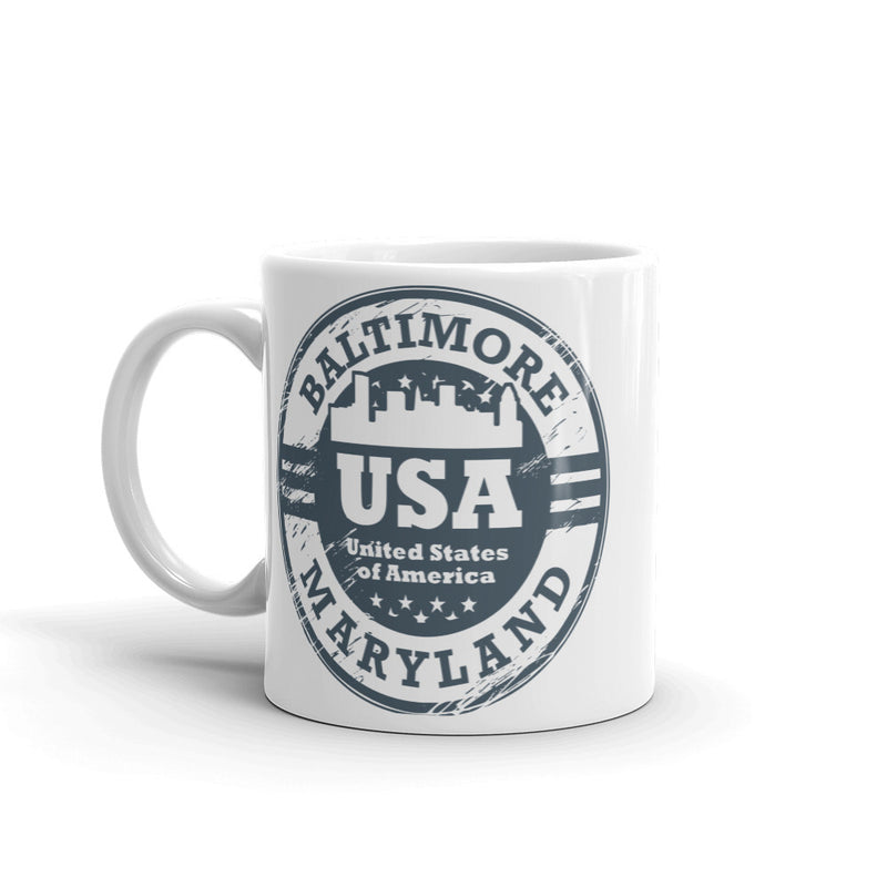 Baltimore Maryland USA Car High Quality 10oz Coffee Tea Mug