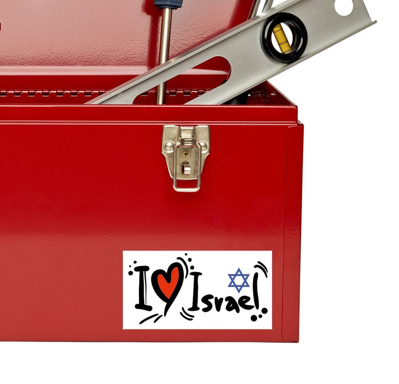 2 x I love Israel Vinyl Sticker