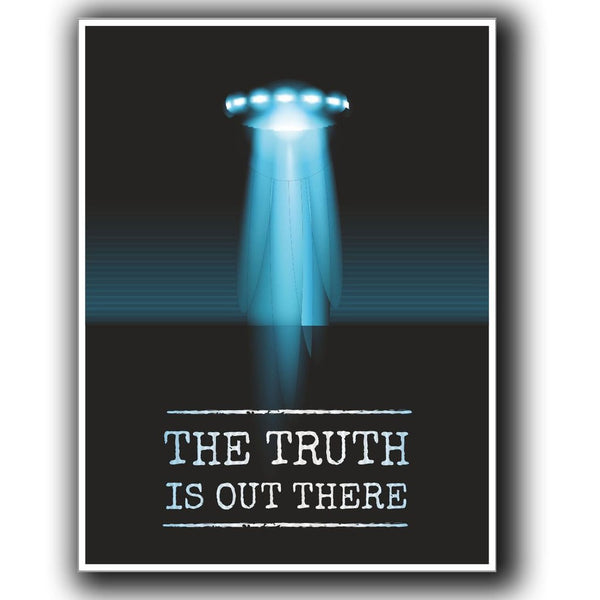 2 x UFO Alien X-Files Area 51 Vinyl Sticker #4058