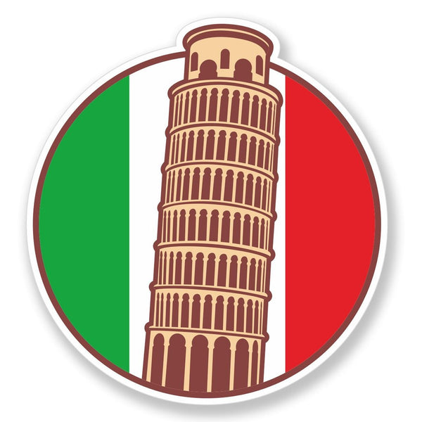 2 x Italy Italian Pisa Vinyl Sticker #4089