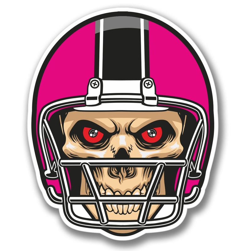 2 x NFL Football Skull Vinyl Sticker