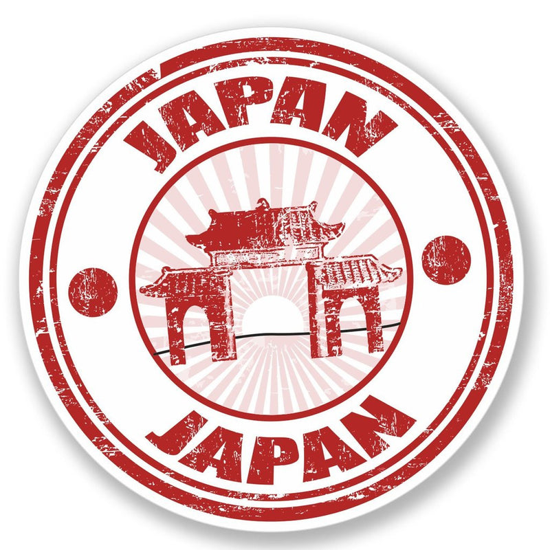 2 x Japan Japanese Vinyl Sticker
