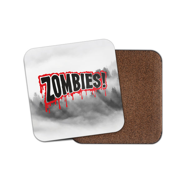 Zombies Retro Cork Backed Drinks Coaster for Tea & Coffee #4101