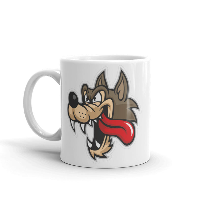 Angry Wolf Cartoon High Quality 10oz Coffee Tea Mug