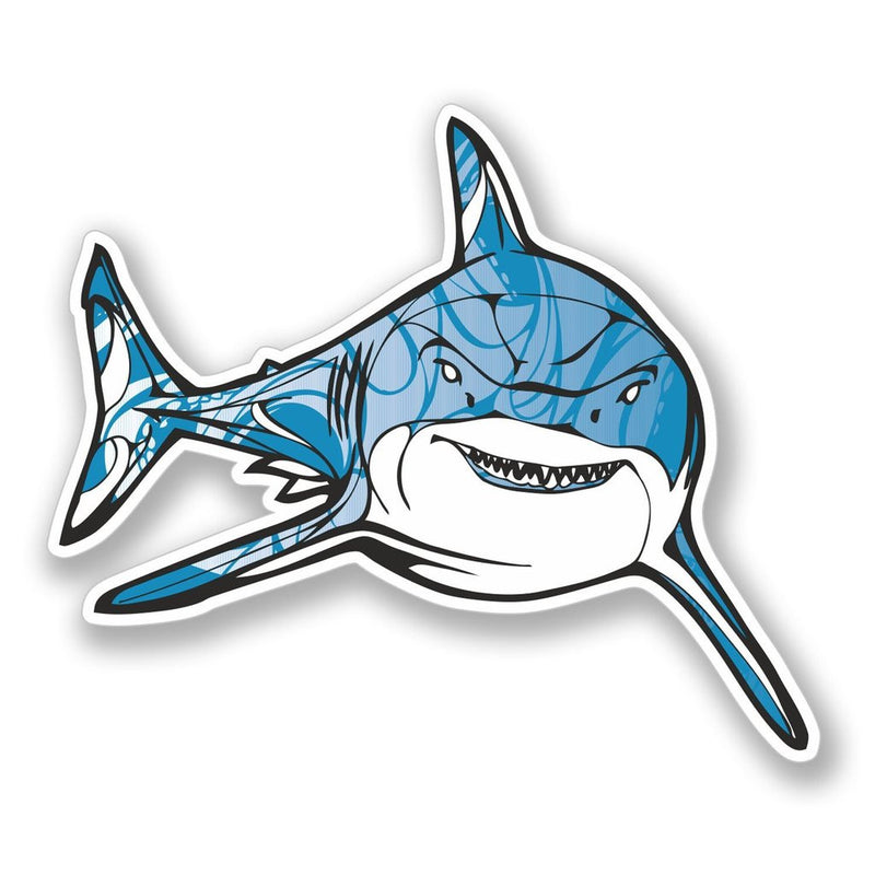 2 x Great White Shark Vinyl Sticker
