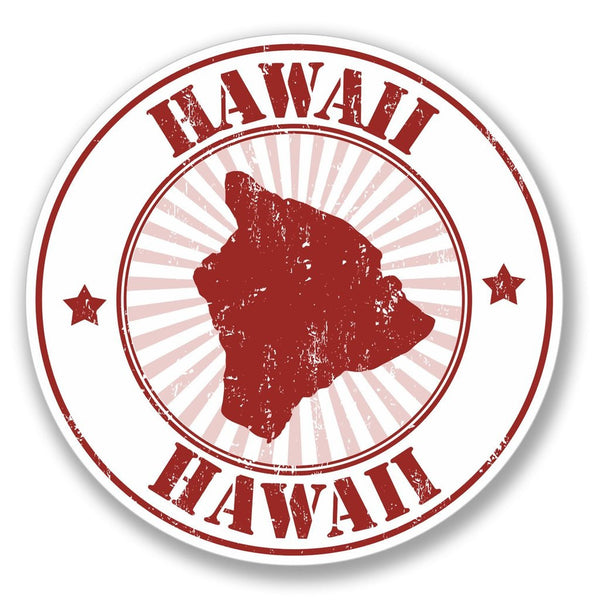 2 x Hawaii Luggage Vinyl Sticker #4119