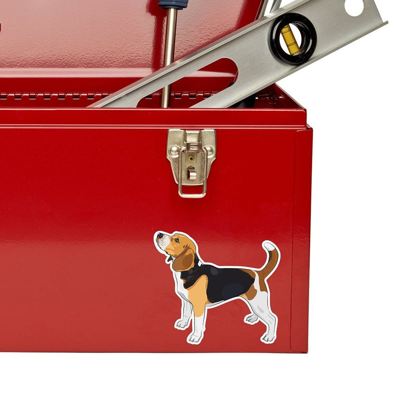 2 x Beagle Dog Luggage Vinyl Sticker