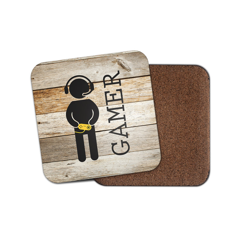 Gamer Cork Backed Drinks Coaster for Tea & Coffee