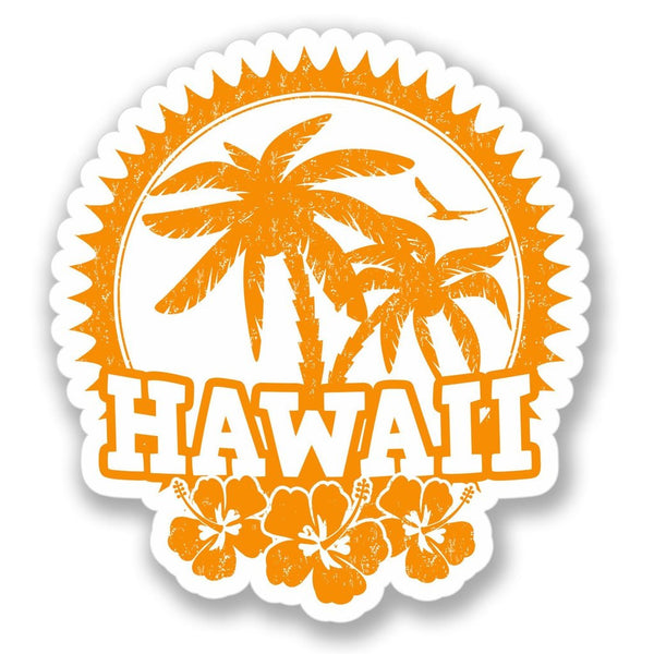 2 x Hawaii Luggage Vinyl Sticker #4140