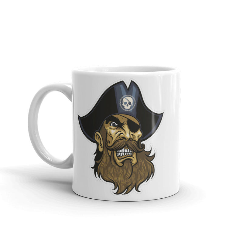 Bearded Pirate Jolly Roger High Quality 10oz Coffee Tea Mug