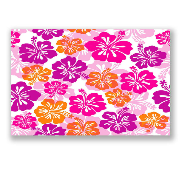 1 x A4 Sheet Hibiscus Hawaii Flower StickerBomb Sticker Bomb Car Bike iPad #4156
