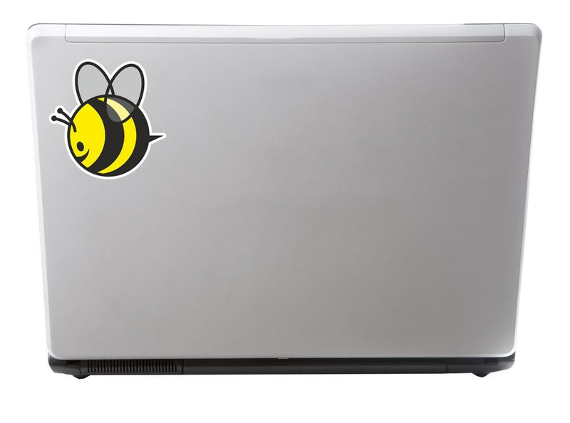 2 x Happy Honey Bee Vinyl Sticker