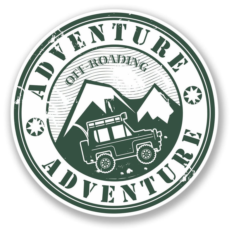 2 x Adventure Off-Roading Vinyl Sticker