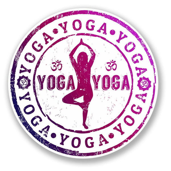2 x Yoga Vinyl Sticker #4193