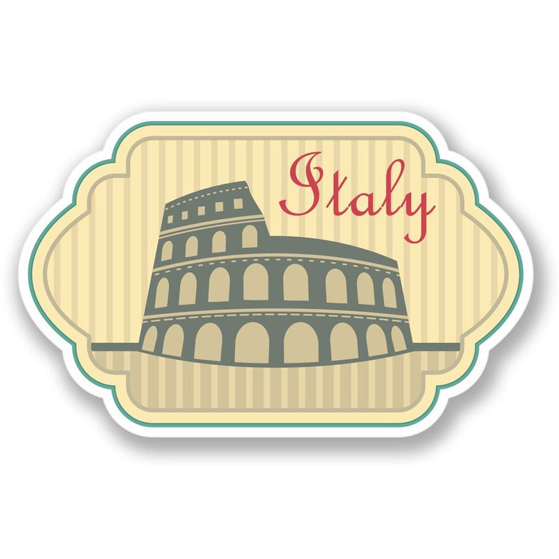 2 x Italy Vinyl Sticker