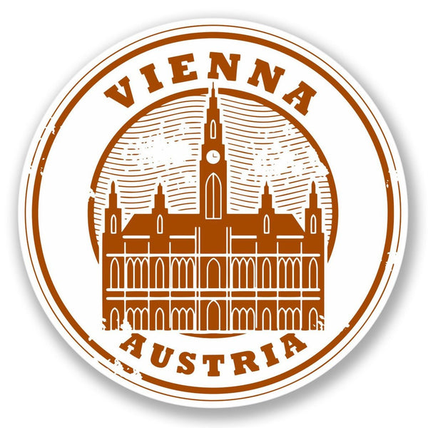 2 x Vienna Austria Vinyl Sticker #4228
