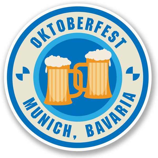 2 x Oktoberfest Munich Bavaria Vinyl Sticker #4232