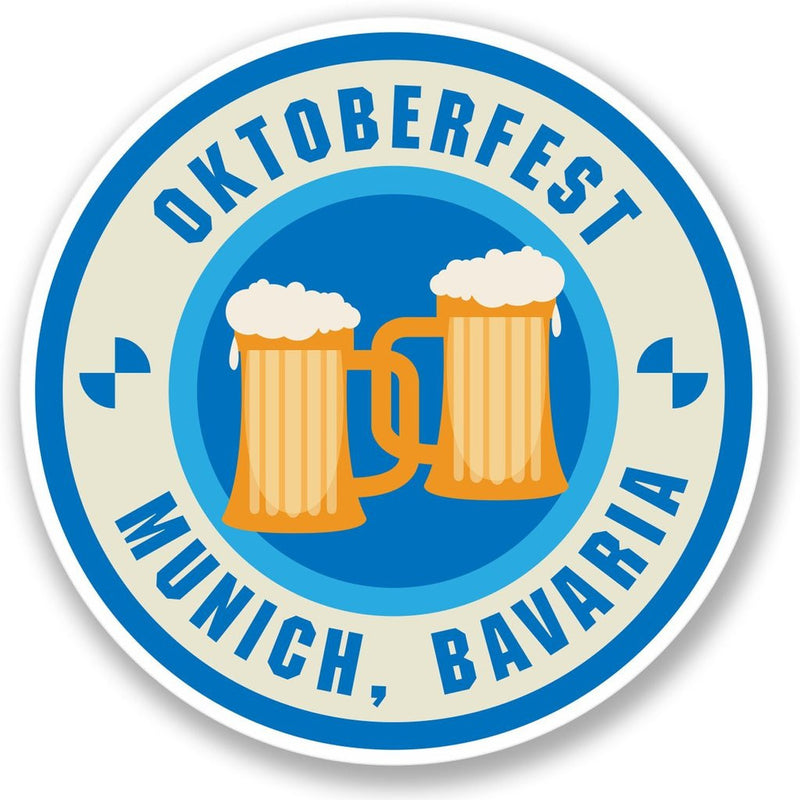 2 x Oktoberfest Munich Bavaria Vinyl Sticker