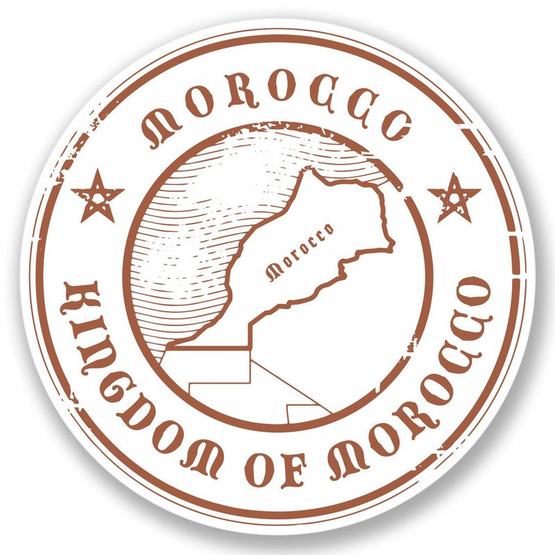2 x Morocco Travel Vinyl Sticker