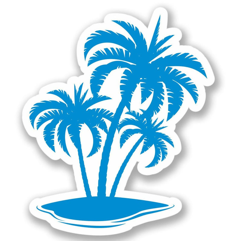 2 x Palm Tree Vinyl Sticker