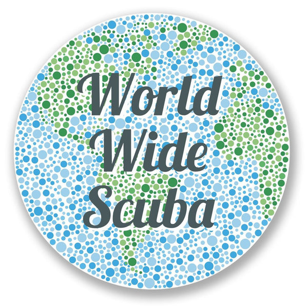 2 x World Wide Scuba Vinyl Sticker #4267