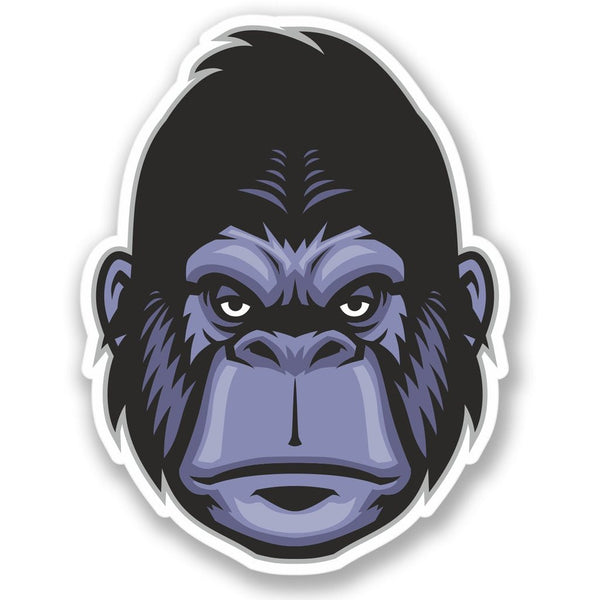 2 x Monkey Gorilla Vinyl Sticker #4274