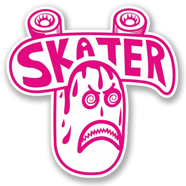 2 x Skater Vinyl Sticker #4276