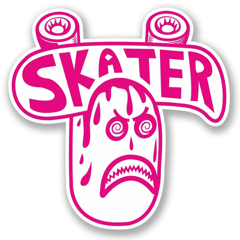 2 x Skater Vinyl Sticker