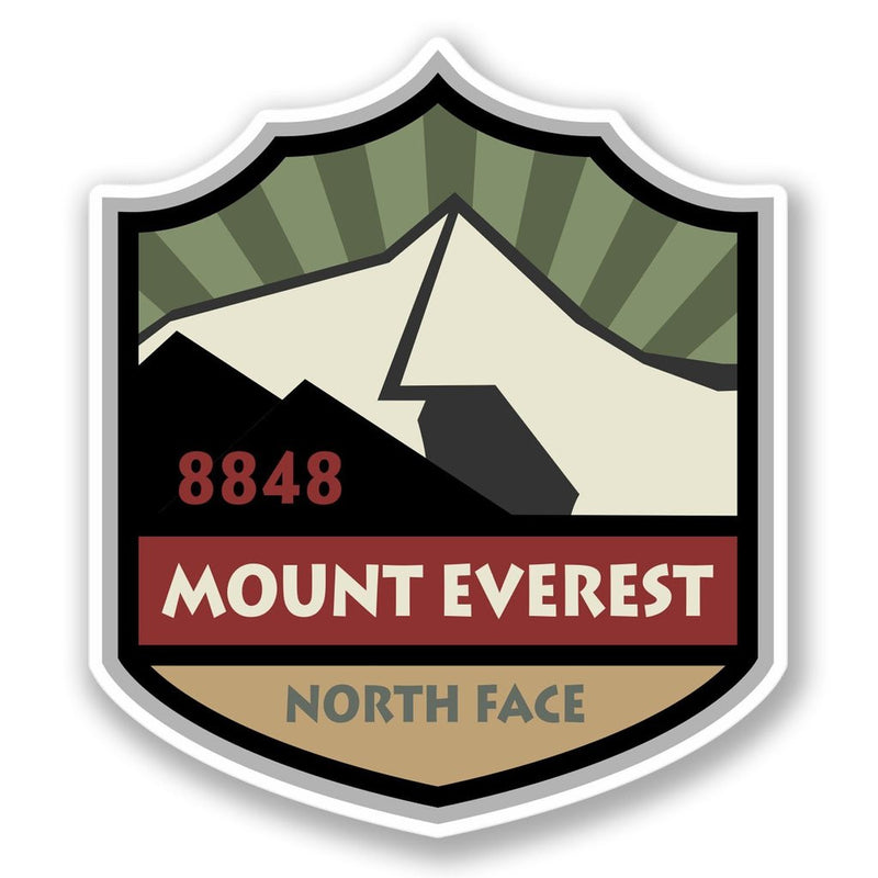 2 x Mount Everest Vinyl Sticker