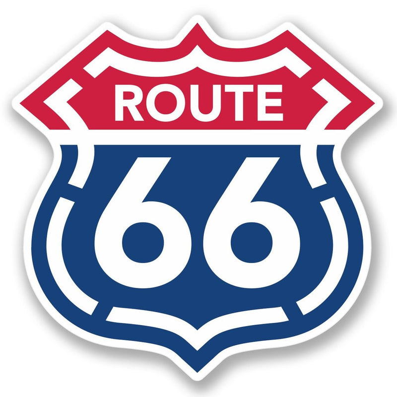 2 x USA Route 66 Vinyl Sticker