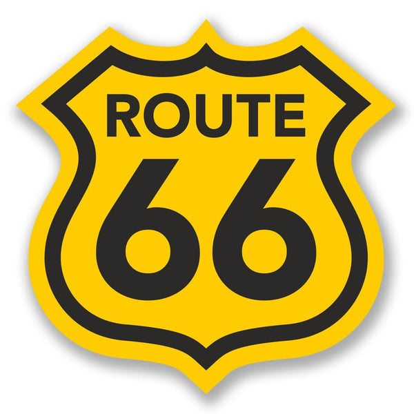 2 x USA Route 66 Vinyl Sticker #4291