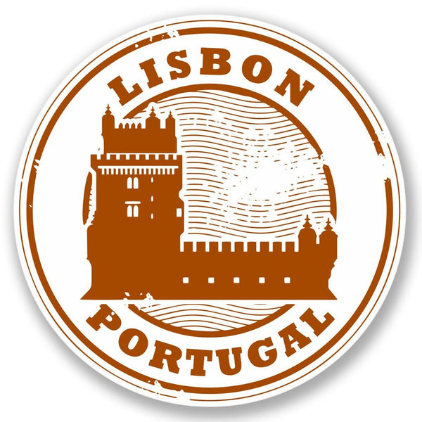 2 x Lisbon Portugal Vinyl Sticker #4294