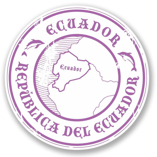 2 x Ecuador Vinyl Sticker #4306