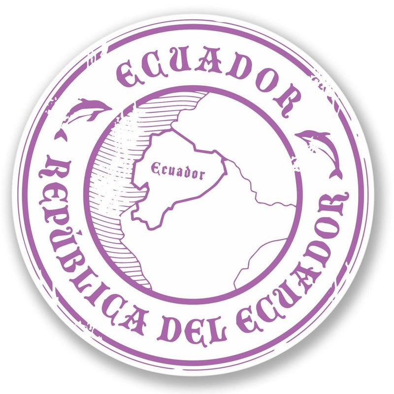 2 x Ecuador Vinyl Sticker