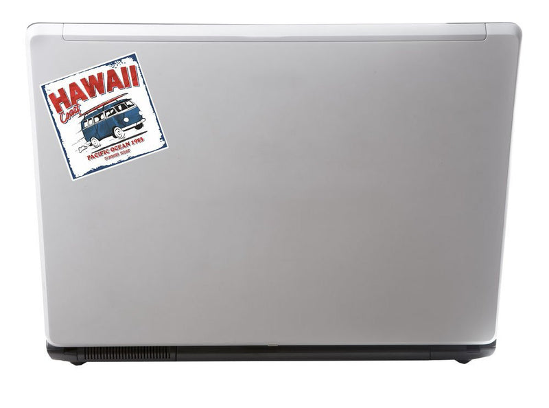 2 x Hawaii Camper Van Vinyl Sticker