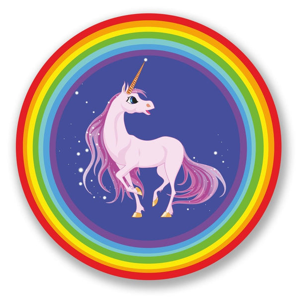 2 x Magical Unicorn Vinyl Sticker #4312