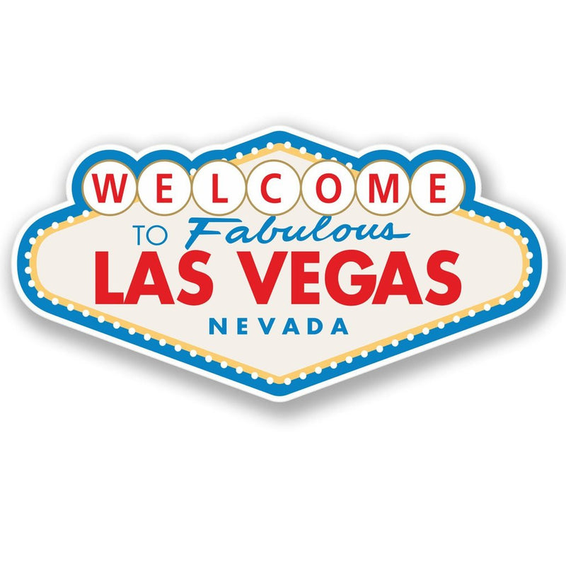 2 x Las Vegas Sign Vinyl Sticker