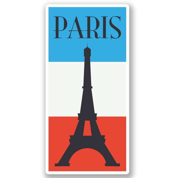 2 x Paris France Vinyl Sticker #4353