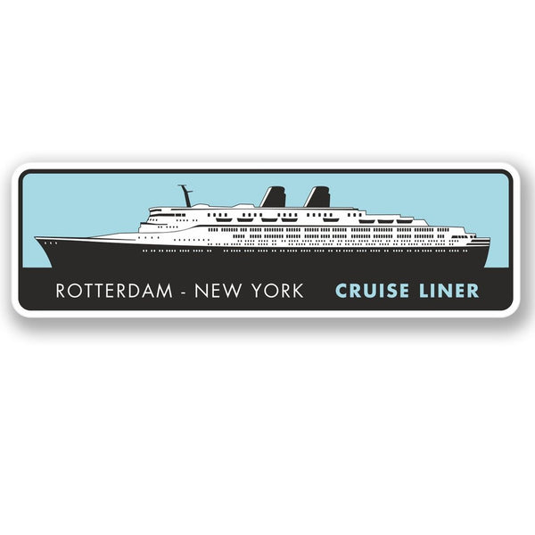 2 x Rotterdam New York Cruise Liner Vinyl Sticker #4354