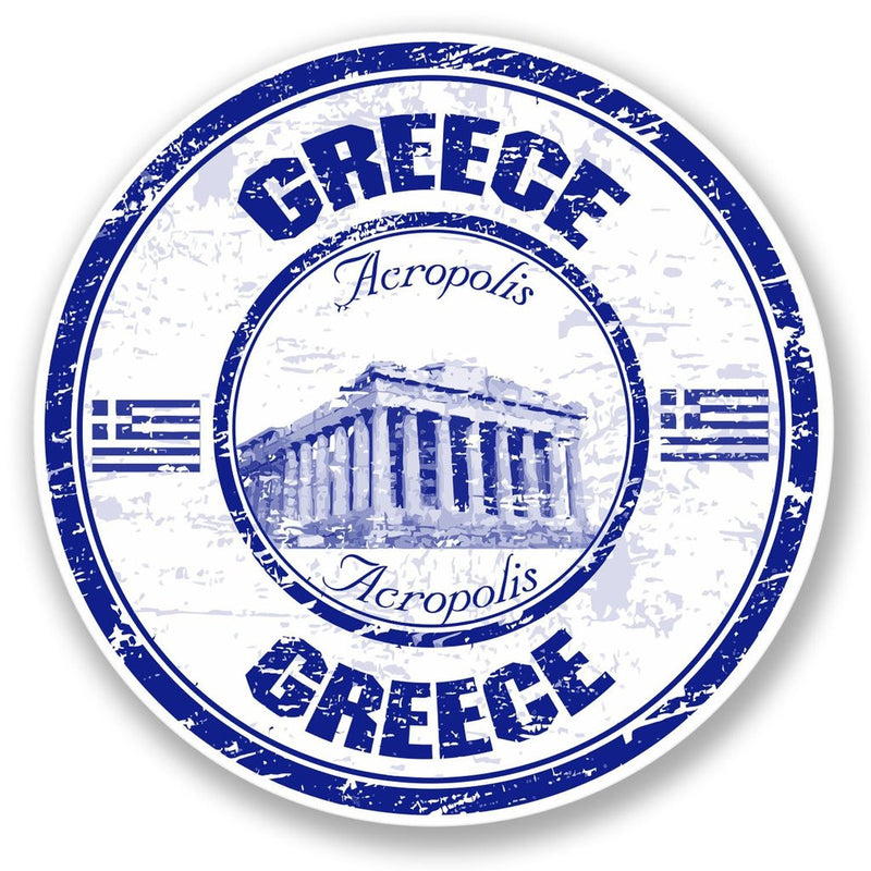 2 x Greece Acropolis Vinyl Sticker