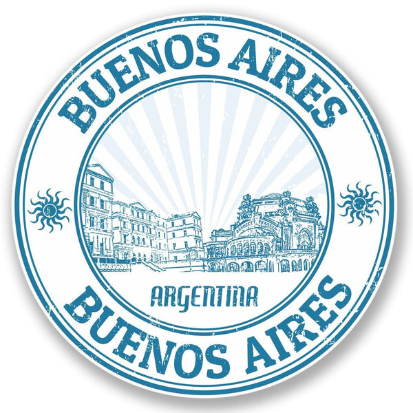 2 x Buenos Aires Argentina Vinyl Sticker #4390