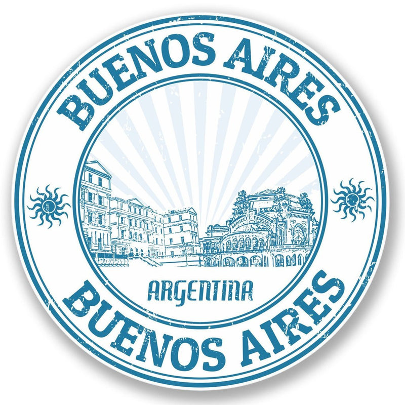 2 x Buenos Aires Argentina Vinyl Sticker
