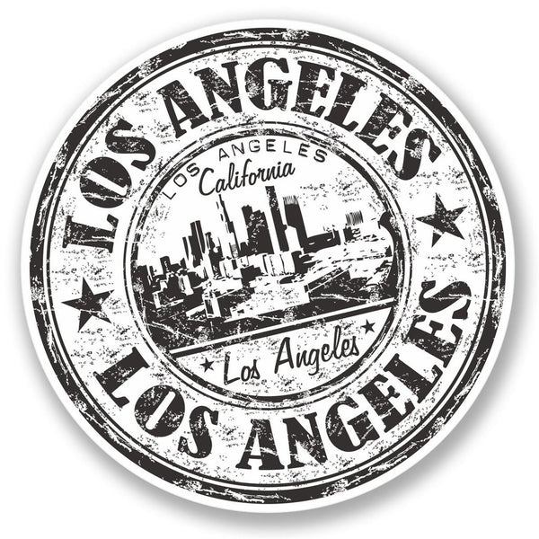 2 x Los Angeles California Vinyl Sticker #4399