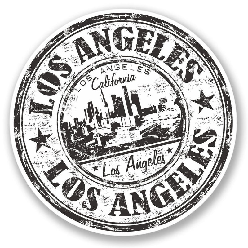 2 x Los Angeles California Vinyl Sticker