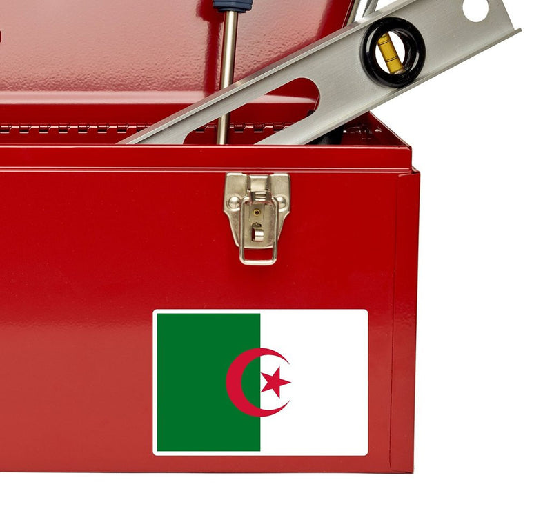2 x Algeria Flag Vinyl Sticker