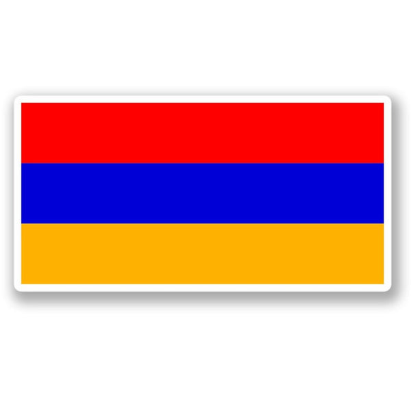 2 x Republic of Armenia Flag Vinyl Sticker #4407