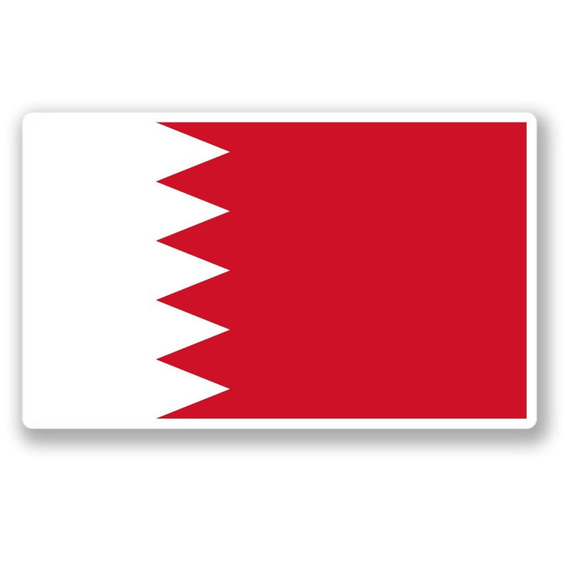 2 x Bahrain Flag Vinyl Sticker