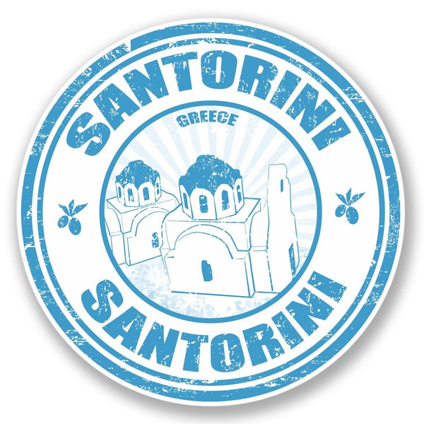 2 x Santorini Greece Vinyl Sticker #4443